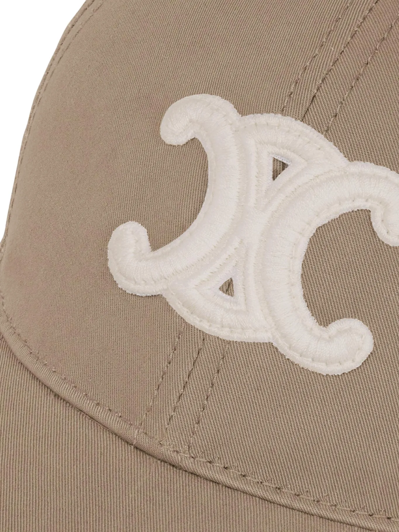 TRIOMPHE COTTON BASEBALL HAT GREIGE