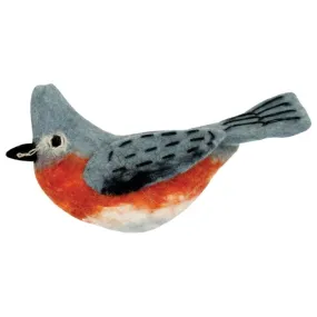 Tufted Titmouse Felt Bird Ornament