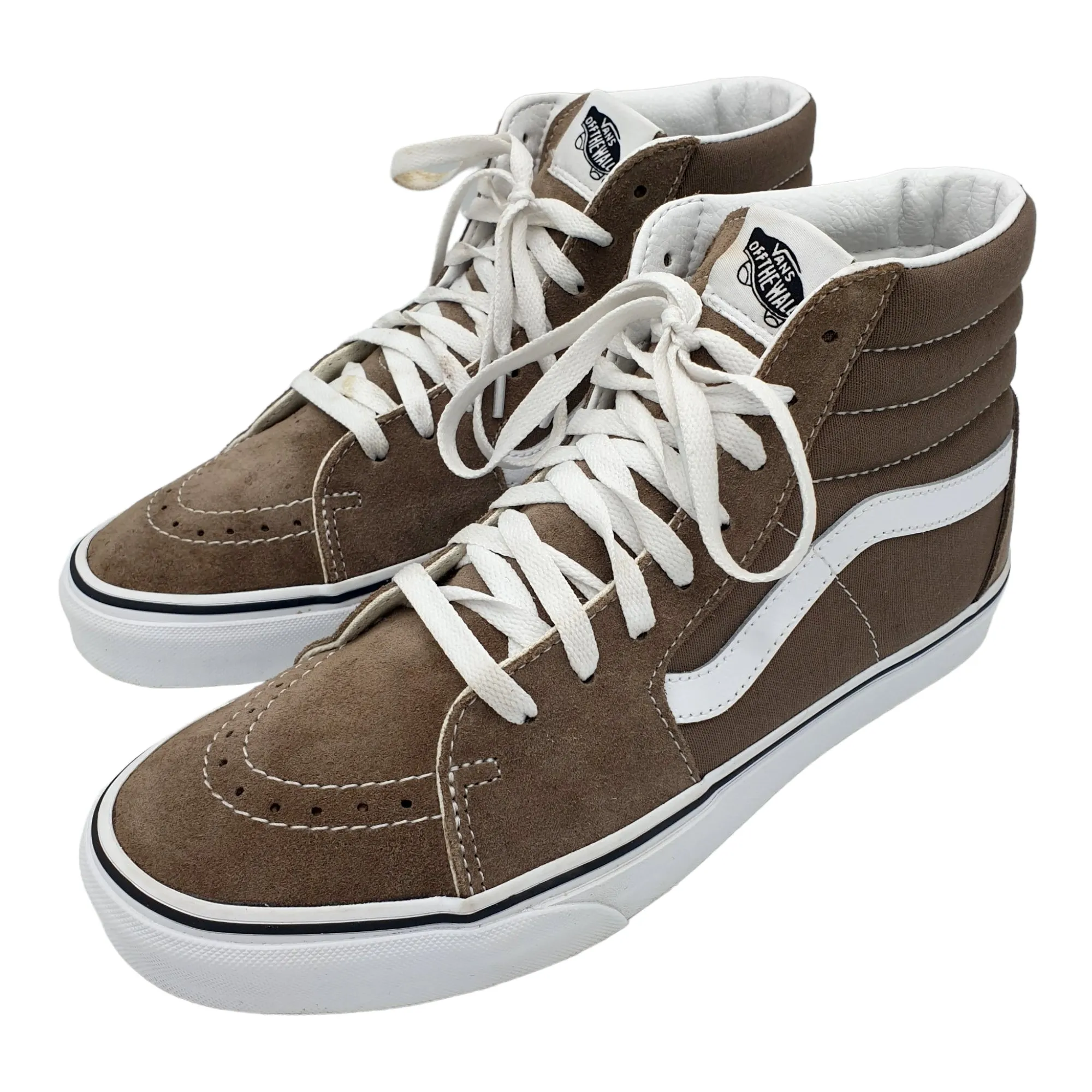 Vans Khaki Brown Suede & Canvas Hi-Tops