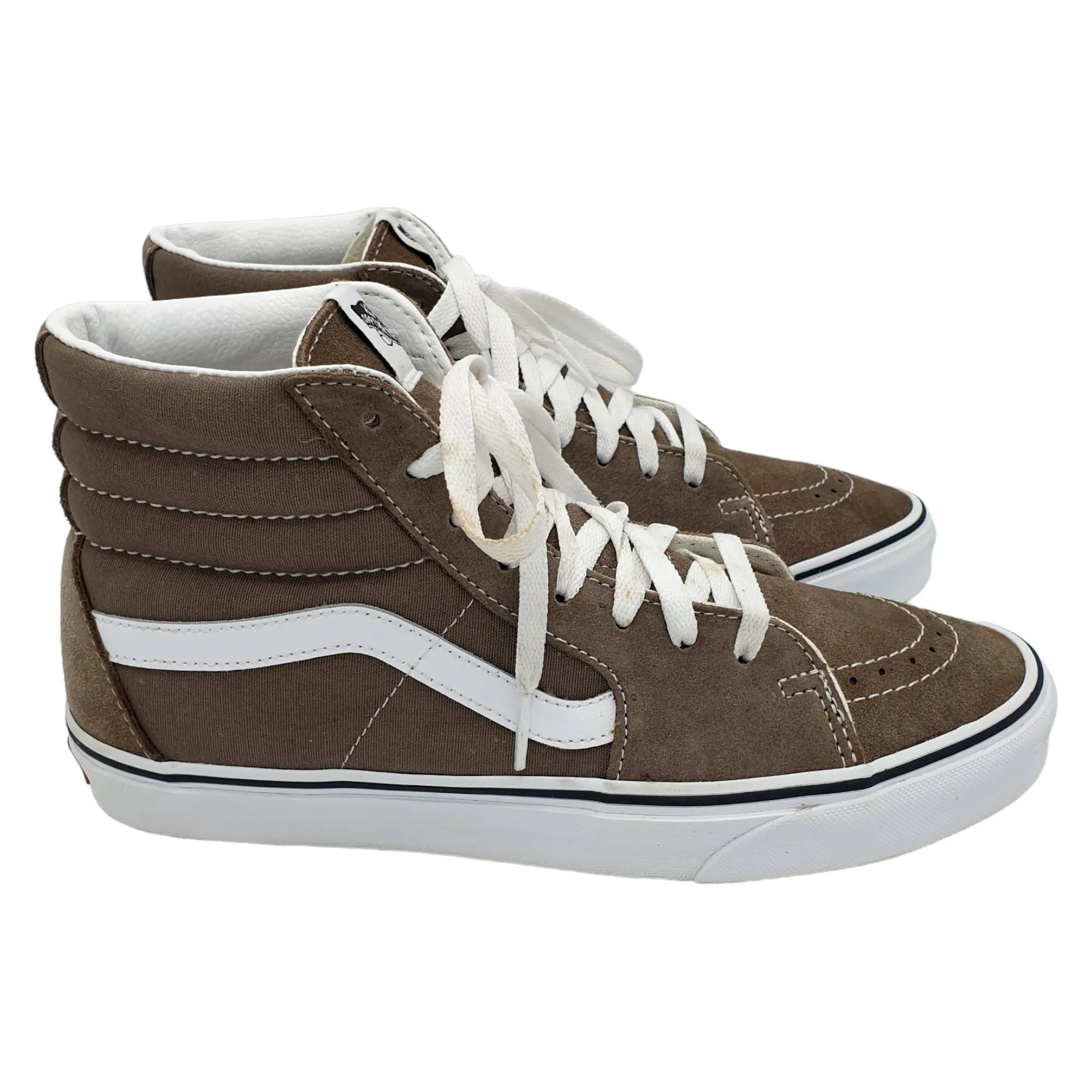 Vans Khaki Brown Suede & Canvas Hi-Tops