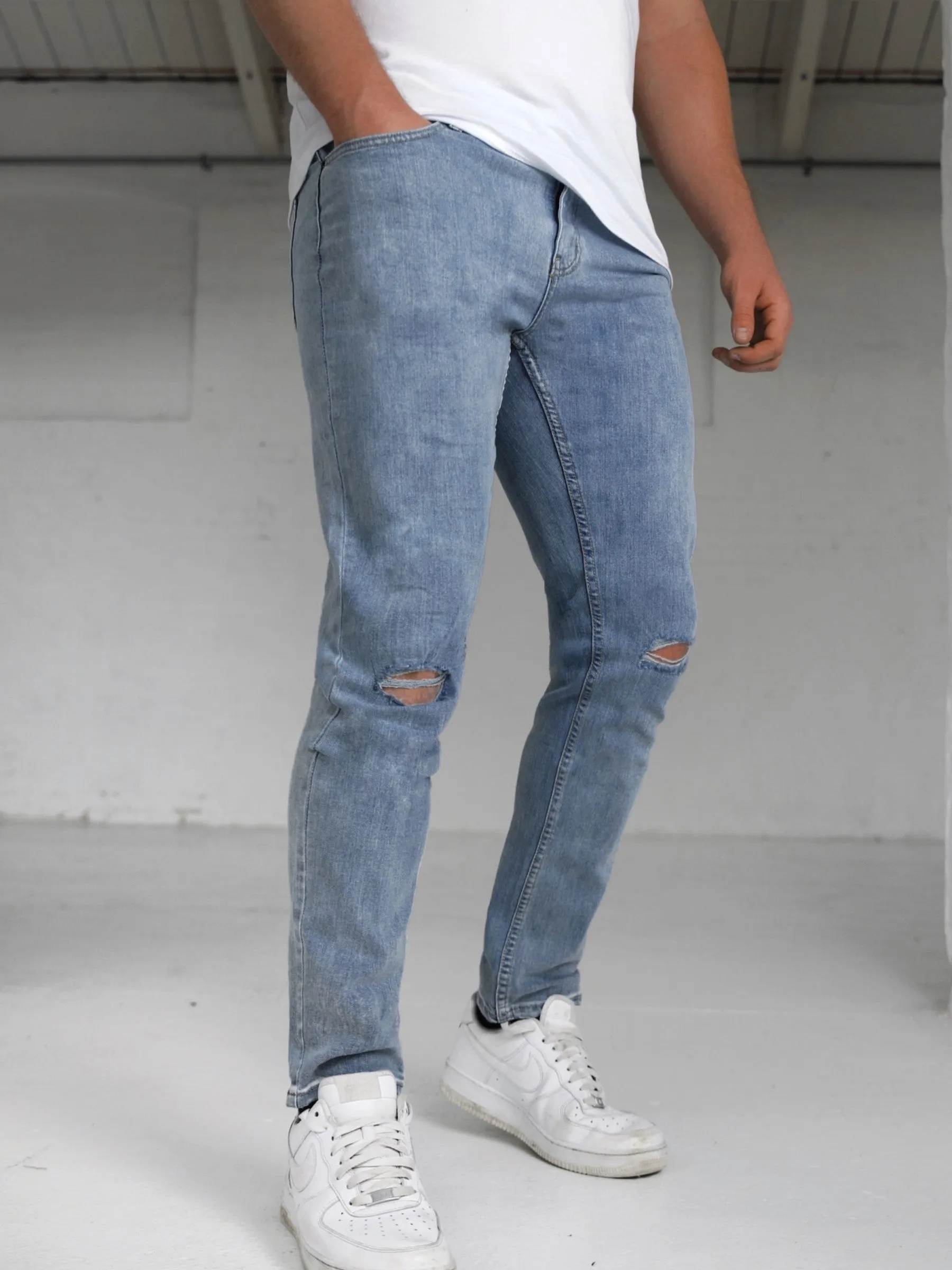 Vol. 9 Slim Ripped Jeans - Blue