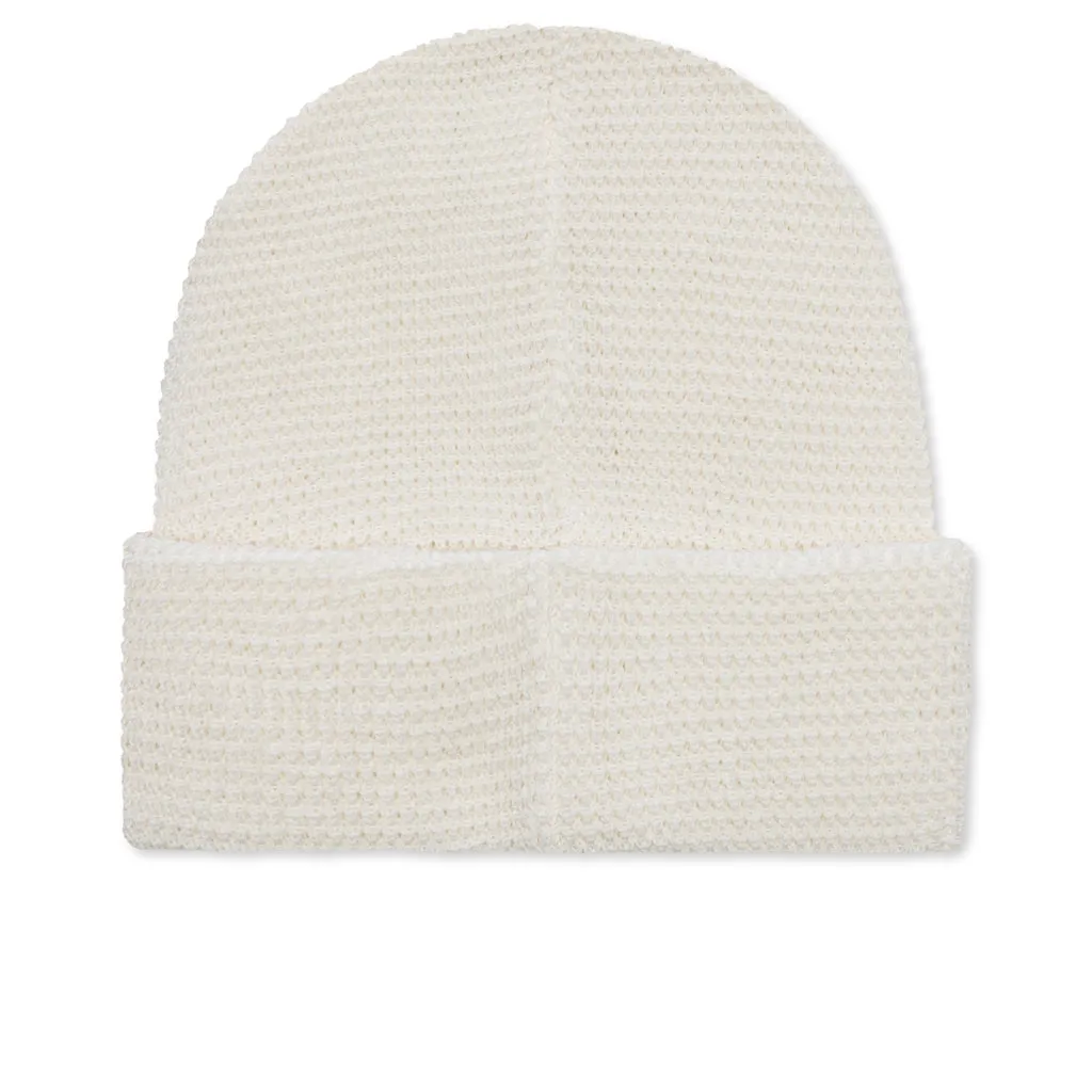 Waffle Beanie - White