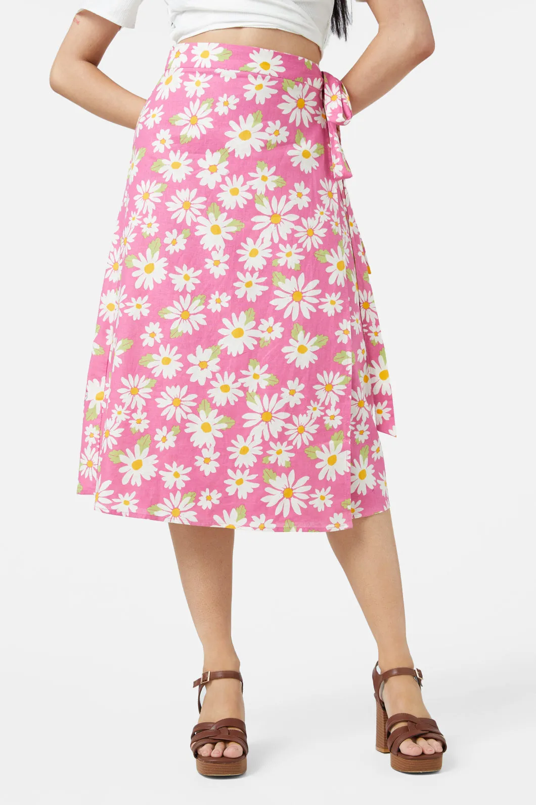 Wild Daisy Wrap Skirt