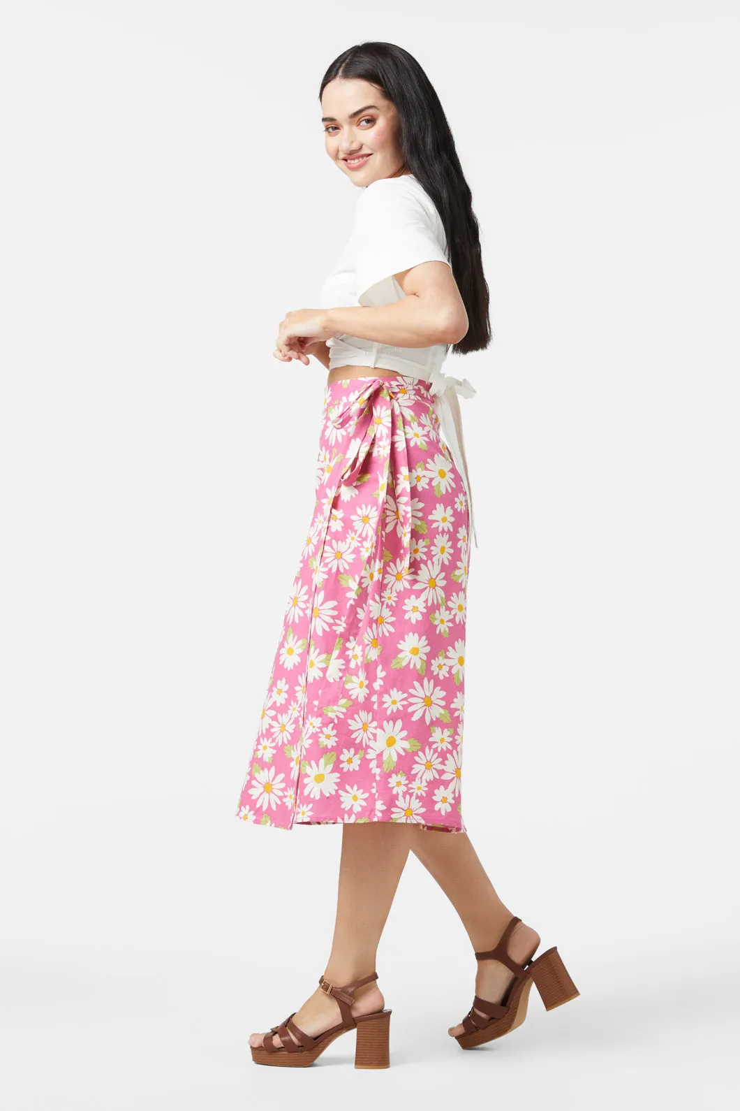 Wild Daisy Wrap Skirt