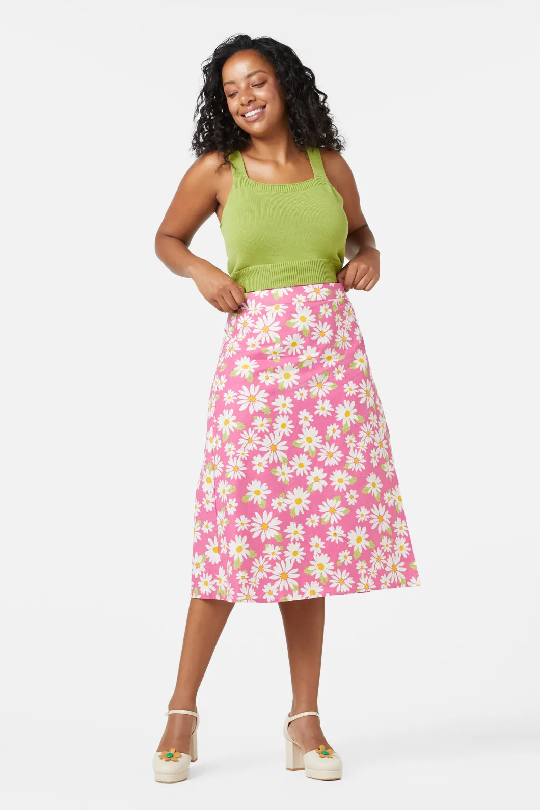 Wild Daisy Wrap Skirt