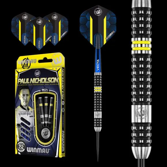 Winmau Paul Nicholson 22g Steel Tip Darts