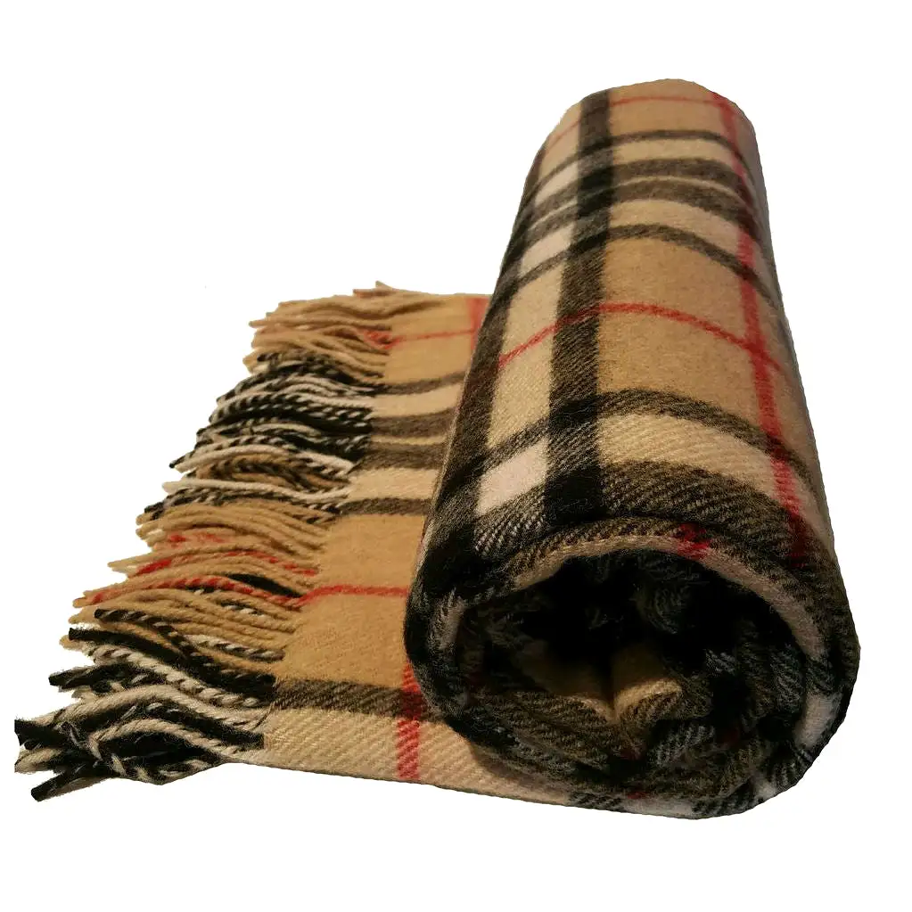 Wool Blend Tartan Blankets