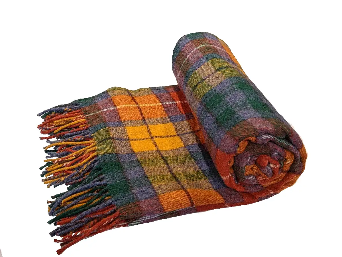 Wool Blend Tartan Blankets